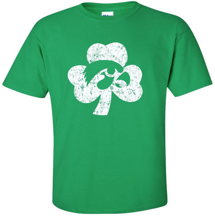Tigerhawk Shamrock - Iowa Hawkeyes Green t-shirt