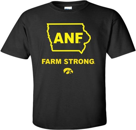 ANF in State of Iowa with Farm Strong and the Tigerhawk black t-shirt