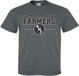 America Needs Farmers Est 1985 - Dark Gray t-shirt for the Iowa Hawkeyes. Officially Licensed and approved by the University of Iowa.