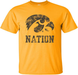 This design features a big Tigerhawk above Nation. Officially Licensed and approved by the University of Iowa.