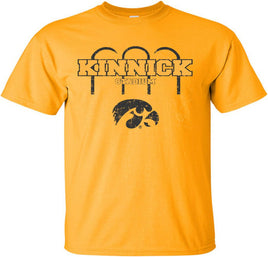 Kinnick Stadium Arches with Tigerhawk - Gold t-shirt for the Iowa Hawkeyes. Officially Licensed and approved by the University of Iowa.