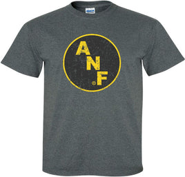  ANF Circle Logo - Dark Gray t-shirt for the Iowa Hawkeyes. Officially Licensed and approved by the University of Iowa.