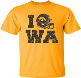 I-Helmet-WA - Gold t-shirt for the Iowa Hawkeyes. Officially Licensed and approved by the University of Iowa.