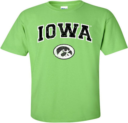 iowa hawkeye gear Arched Iowa with Oval Tigerhawk